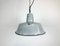 Industrial Grey Enamel Factory Lamp, 1960s 1