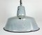 Industrial Grey Enamel Factory Lamp, 1960s 2