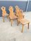Brutalist Oak Dining Chairs, 1960, Set of 6 3