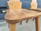 Brutalist Oak Dining Chairs, 1960, Set of 6 7