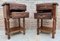 Spanish Nightstands in Walnut with 2 Drawers and Shelf, 1950, Set of 2 6