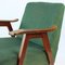 Mid-Century Czechoslovakian Green Armchair in Oak by Mier, 1960s 4