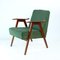 Mid-Century Czechoslovakian Green Armchair in Oak by Mier, 1960s 1