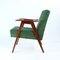 Mid-Century Czechoslovakian Green Armchair in Oak by Mier, 1960s 7