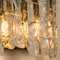 Ice Glass Wall Sconce attributed to J.T, Kalmar, Austria, 1970s, Image 8