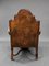 Antique English Victorian Wing Back Armchair in Hand Dyed Leather 10
