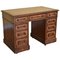 Antique English Victorian Pedestal Desk in Burr Walnut 1