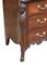 Antique Victorian Chippendale Style Serpentine Chest of Drawers in Mahogany, 1890s 4