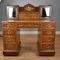 Antique Victorian Amboyna Inlaid Pedestal Desk, 1880 2