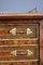 Antique Victorian Amboyna Inlaid Pedestal Desk, 1880, Image 10