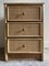 Rattan and Bamboo Chest of Drawers with Brass Handles, 1970s 7