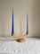 Mid-Century Modernist Wooden Candelabra 2