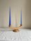 Mid-Century Modernist Wooden Candelabra, Image 2