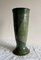 Green Glazed Studio Pottery Vase with Wavy Wiggle Motif, 1960s 5