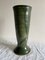 Green Glazed Studio Pottery Vase with Wavy Wiggle Motif, 1960s 1