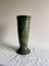 Green Glazed Studio Pottery Vase with Wavy Wiggle Motif, 1960s 3