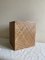 Vintage Hat Box with Woven Chequerboard Pattern in Wicker 9