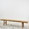 Large Rustic Elm Bench, 1950s 1