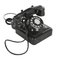 Black Bakelite Phone, 1940s, Image 2