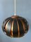 Mid-Century Werner Schou Style Light Moon Pendant Lamp, 1970s 5