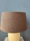 French Bohemian Terracotta Table Lamp with Riviera Maison Shade, 1970s 9