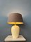 Französische Bohème Tischlampe aus Terrakotta mit Maisonette Lampenschirm aus Riviera, 1970er 7