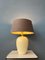 French Bohemian Terracotta Table Lamp with Riviera Maison Shade, 1970s 7