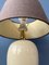 French Bohemian Terracotta Table Lamp with Riviera Maison Shade, 1970s 8