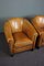 Sheep Leather Model York Club Armchair from Lounge Atelier, Set of 2, Image 8