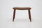 Tabouret en Cuir, Danemark, 1960s 3