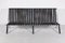 Mid-Century Modern Sofa in Black Leather and Chrome by Hans Eichenberger, 1969 2