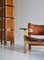 Spanish Oak and Saddle Leather Armchairs by Børge Mogensen for Fredericia, 1960s, Set of 2, Image 4