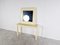 Vintage Lacquer Console with Mirror by Jean Claude Mahey, France, 1980s 4