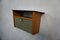 Black Glass Top Cabinet, 1950s, Image 5