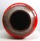 Rote Fat Lava Drip-Glaze Vase von Carstens Tonnieshof, Deutschland, 1962 3