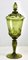 Vaso bohémien in vetro con coperchio, anni '50, Immagine 3