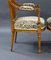 Early 20th Century English Edwardian Hand Painted Satinwood Armchairs, 1900, Set of 2 7