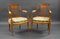 Handbemalte edwardianische Armlehnstühle aus Satinholz, 1900, 2er Set 2