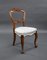 19th Century English Victorian Walnut Dining Chairs, 1860s, Set of 6 3