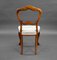 19th Century English Victorian Walnut Dining Chairs, 1860s, Set of 6 7