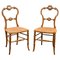 19th Century Victorian Walnut Salon Chairs, 1860s, Set of 2 1