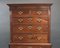 18th Century English George II Red Walnut Chest on Chest, 1750s, Image 3