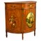 20th Century English Edwardian Hand Painted Satinwood Side Cabinet, 1900s 1