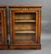 Victorian Walnut Inlaid Pier Cabinets, 1850s, Set of 2 4