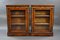 Victorian Walnut Inlaid Pier Cabinets, 1850s, Set of 2 2