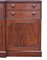English George III Mahogany Secretaire Breakfront Bookcase, 1800s 6