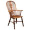 19th Century English Yew & Elm High Back Windsor Chair, 1820s 1