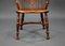 19th Century English Yew & Elm High Back Windsor Chair, 1820s, Image 9