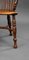 19th Century English Yew & Elm High Back Windsor Chair, 1820s, Image 11