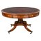 19th Century English William IV Oak Drum Table, 1830s 1